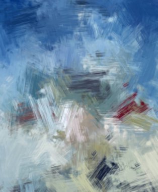 Taranmış Boyalı Soyut Arkaplan. Fırça darbesi ile boyanmış. Sanatsal canlılık ve renkli duvar kağıdı