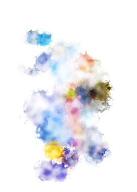 Taranmış Boyalı Soyut Arkaplan. Fırça darbesi ile boyanmış. Sanatsal canlılık ve renkli duvar kağıdı