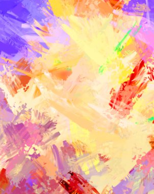 Taranmış Boyalı Soyut Arkaplan. Fırça darbesi ile boyanmış. Sanatsal canlılık ve renkli duvar kağıdı