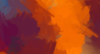 Taranmış Boyalı Soyut Arkaplan. Fırça darbesi ile boyanmış. Sanatsal canlılık ve renkli duvar kağıdı.