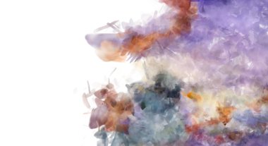 Taranmış Boyalı Soyut Arkaplan. Fırça darbesi ile boyanmış. Sanatsal canlılık ve renkli duvar kağıdı