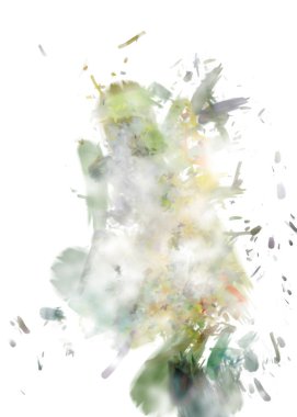 Taranmış Boyalı Soyut Arkaplan. Fırça darbesi ile boyanmış. Sanatsal canlılık ve renkli duvar kağıdı