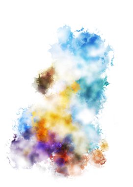 Taranmış Boyalı Soyut Arkaplan. Fırça darbesi ile boyanmış. Sanatsal canlılık ve renkli duvar kağıdı