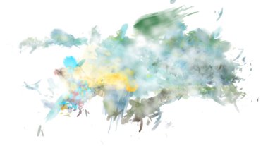 Taranmış Boyalı Soyut Arkaplan. Fırça darbesi ile boyanmış. Sanatsal canlılık ve renkli duvar kağıdı