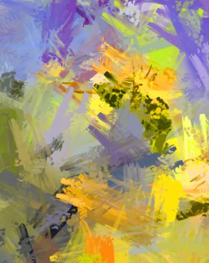 Taranmış Boyalı Soyut Arkaplan. Fırça darbesi ile boyanmış. Sanatsal canlılık ve renkli duvar kağıdı