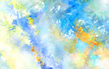 Taranmış Boyalı Soyut Arkaplan. Fırça darbesi ile boyanmış. Sanatsal canlılık ve renkli duvar kağıdı