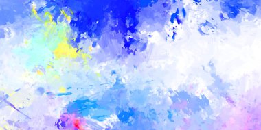 Taranmış Boyalı Soyut Arkaplan. Fırça darbesi ile boyanmış. Sanatsal canlılık ve renkli duvar kağıdı