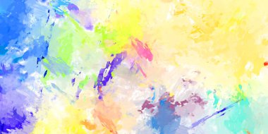 Taranmış Boyalı Soyut Arkaplan. Fırça darbesi ile boyanmış. Sanatsal canlılık ve renkli duvar kağıdı