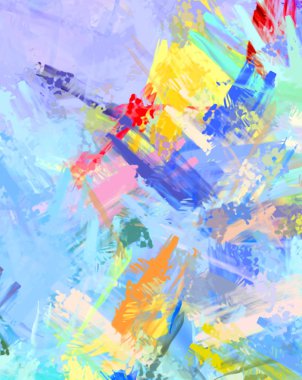 Taranmış Boyalı Soyut Arkaplan. Fırça darbesi ile boyanmış. Sanatsal canlılık ve renkli duvar kağıdı