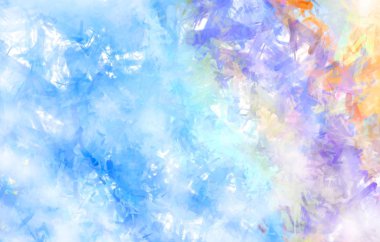 Taranmış Boyalı Soyut Arkaplan. Fırça darbesi ile boyanmış. Sanatsal canlılık ve renkli duvar kağıdı