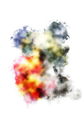 Taranmış Boyalı Soyut Arkaplan. Fırça darbesi ile boyanmış. Sanatsal canlılık ve renkli duvar kağıdı