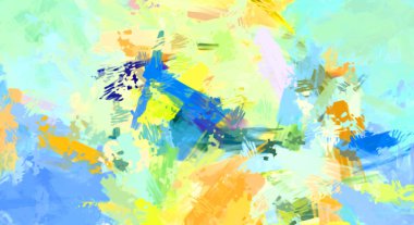 Taranmış Boyalı Soyut Arkaplan. Fırça darbesi ile boyanmış. Sanatsal canlılık ve renkli duvar kağıdı