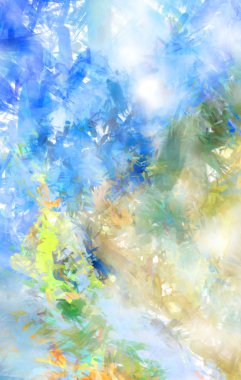 Taranmış Boyalı Soyut Arkaplan. Fırça darbesi ile boyanmış. Sanatsal canlılık ve renkli duvar kağıdı