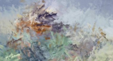 Taranmış Boyalı Soyut Arkaplan. Fırça darbesi ile boyanmış. Sanatsal canlılık ve renkli duvar kağıdı