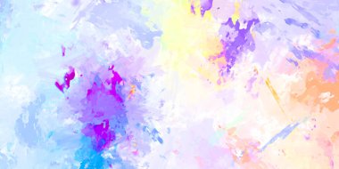 Taranmış Boyalı Soyut Arkaplan. Fırça darbesi ile boyanmış. Sanatsal canlılık ve renkli duvar kağıdı