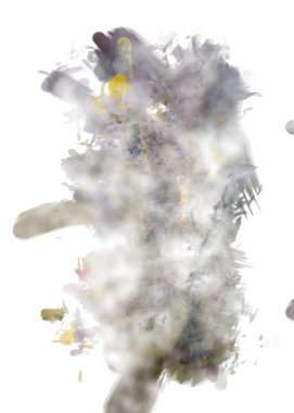 Taranmış Boyalı Soyut Arkaplan. Fırça darbesi ile boyanmış. Sanatsal canlılık ve renkli duvar kağıdı