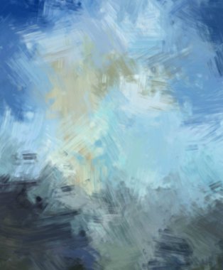 Taranmış Boyalı Soyut Arkaplan. Fırça darbesi ile boyanmış. Sanatsal canlılık ve renkli duvar kağıdı