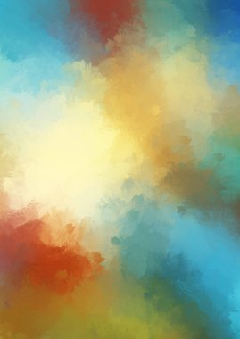 Taranmış Boyalı Soyut Arkaplan. Fırça darbesi ile boyanmış. Sanatsal canlılık ve renkli duvar kağıdı