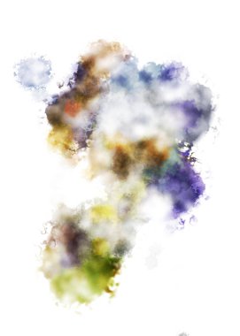 Taranmış Boyalı Soyut Arkaplan. Fırça darbesi ile boyanmış. Sanatsal canlılık ve renkli duvar kağıdı