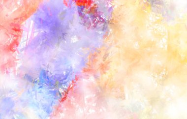 Taranmış Boyalı Soyut Arkaplan. Fırça darbesi ile boyanmış. Sanatsal canlılık ve renkli duvar kağıdı