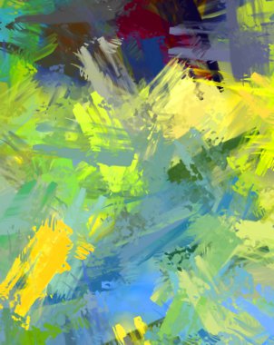 Taranmış Boyalı Soyut Arkaplan. Fırça darbesi ile boyanmış. Sanatsal canlılık ve renkli duvar kağıdı