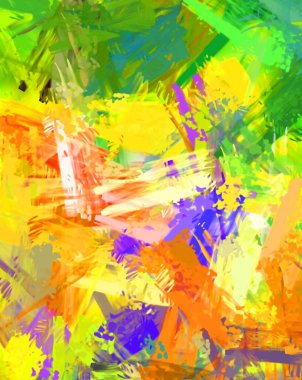 Taranmış Boyalı Soyut Arkaplan. Fırça darbesi ile boyanmış. Sanatsal canlılık ve renkli duvar kağıdı