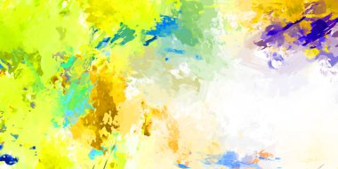 Taranmış Boyalı Soyut Arkaplan. Fırça darbesi ile boyanmış. Sanatsal canlılık ve renkli duvar kağıdı