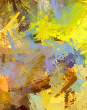 Taranmış Boyalı Soyut Arkaplan. Fırça darbesi ile boyanmış. Sanatsal canlılık ve renkli duvar kağıdı