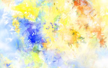 Taranmış Boyalı Soyut Arkaplan. Fırça darbesi ile boyanmış. Sanatsal canlılık ve renkli duvar kağıdı