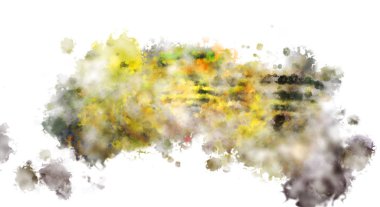 Taranmış Boyalı Soyut Arkaplan. Fırça darbesi ile boyanmış. Sanatsal canlılık ve renkli duvar kağıdı