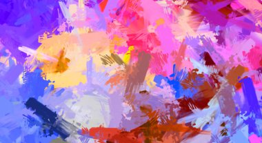 Taranmış Boyalı Soyut Arkaplan. Fırça darbesi ile boyanmış. Sanatsal canlılık ve renkli duvar kağıdı