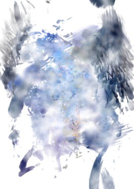 Taranmış Boyalı Soyut Arkaplan. Fırça darbesi ile boyanmış. Sanatsal canlılık ve renkli duvar kağıdı