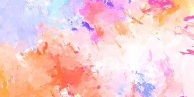 Taranmış Boyalı Soyut Arkaplan. Fırça darbesi ile boyanmış. Sanatsal canlılık ve renkli duvar kağıdı