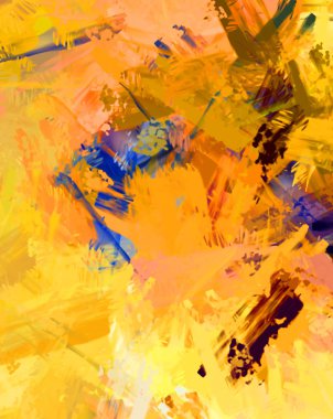 Taranmış Boyalı Soyut Arkaplan. Fırça darbesi ile boyanmış. Sanatsal canlılık ve renkli duvar kağıdı