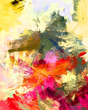 Taranmış Boyalı Soyut Arkaplan. Fırça darbesi ile boyanmış. Sanatsal canlılık ve renkli duvar kağıdı