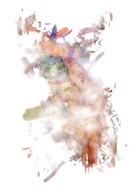 Taranmış Boyalı Soyut Arkaplan. Fırça darbesi ile boyanmış. Sanatsal canlılık ve renkli duvar kağıdı