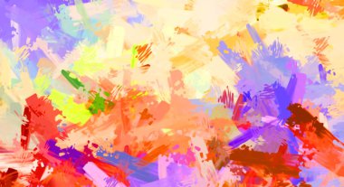 Taranmış Boyalı Soyut Arkaplan. Fırça darbesi ile boyanmış. Sanatsal canlılık ve renkli duvar kağıdı