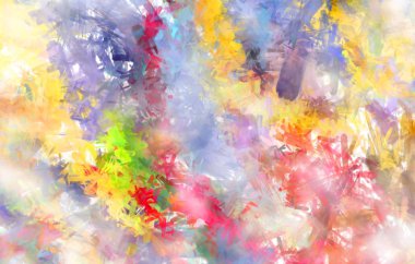 Taranmış Boyalı Soyut Arkaplan. Fırça darbesi ile boyanmış. Sanatsal canlılık ve renkli duvar kağıdı