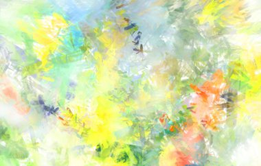 Taranmış Boyalı Soyut Arkaplan. Fırça darbesi ile boyanmış. Sanatsal canlılık ve renkli duvar kağıdı