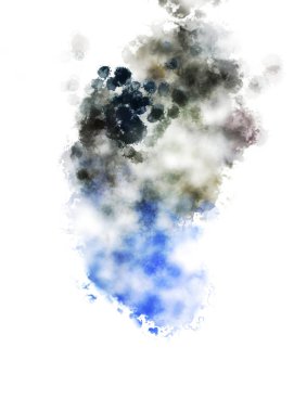 Taranmış Boyalı Soyut Arkaplan. Fırça darbesi ile boyanmış. Sanatsal canlılık ve renkli duvar kağıdı