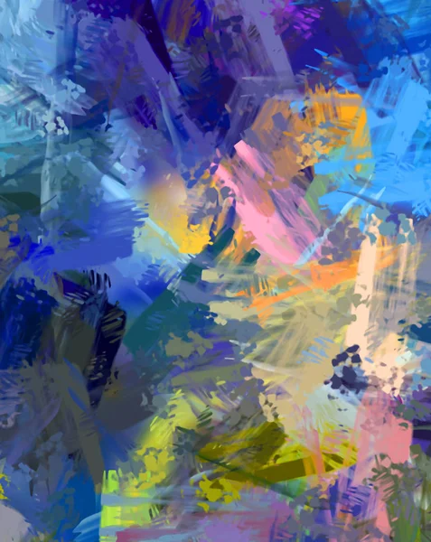 Taranmış Boyalı Soyut Arkaplan. Fırça darbesi ile boyanmış. Sanatsal canlılık ve renkli duvar kağıdı