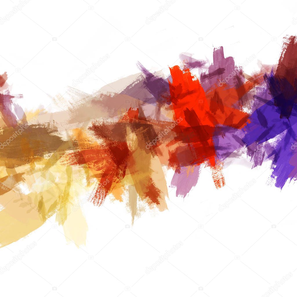 Brushed Painted Abstract Background. Brush stroked painting. Artistic vibrant and colorful wallpaper
