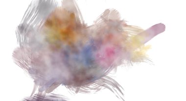 Taranmış Boyalı Soyut Arkaplan. Fırça darbesi ile boyanmış. Sanatsal canlılık ve renkli duvar kağıdı