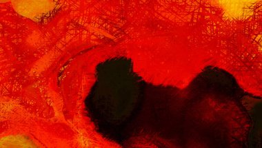 Modern sanat. Renkli çağdaş sanat eserleri. Renkli boya darbeleri. Soyut arkaplanda fırça darbeleri. fırça boyası.