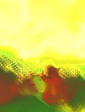 Modern sanat. Renkli çağdaş sanat eserleri. Renkli boya darbeleri. Soyut arkaplanda fırça darbeleri. fırça boyası.