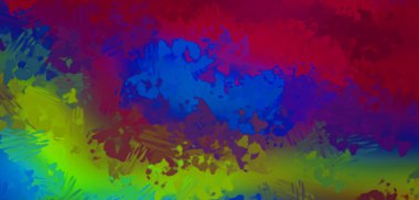 Taranmış Boyalı Soyut Arkaplan. Fırça darbesi ile boyanmış. Sanatsal canlılık ve renkli duvar kağıdı.