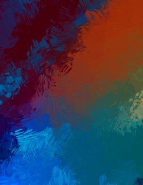 Taranmış Boyalı Soyut Arkaplan. Fırça darbesi ile boyanmış. Sanatsal canlılık ve renkli duvar kağıdı.