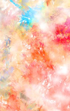 Taranmış Boyalı Soyut Arkaplan. Fırça darbesi ile boyanmış. Sanatsal canlılık ve renkli duvar kağıdı