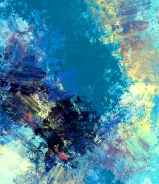 Taranmış Boyalı Soyut Arkaplan. Fırça darbesi ile boyanmış. Sanatsal canlılık ve renkli duvar kağıdı.