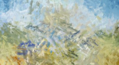 Taranmış Boyalı Soyut Arkaplan. Fırça darbesi ile boyanmış. Sanatsal canlılık ve renkli duvar kağıdı